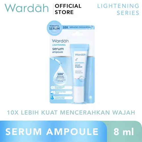 Wardah Lightening Serum Ampoule - Serum 10x Advanced Niacinamide 8ml